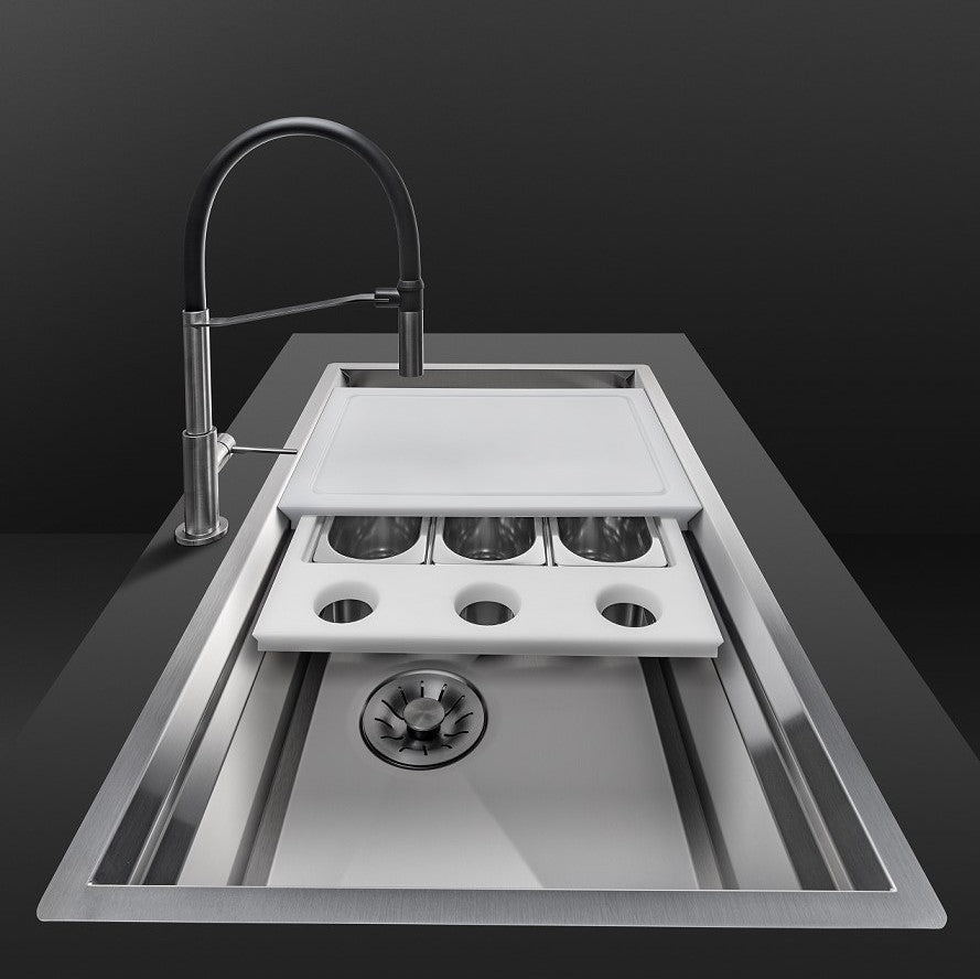 Artinox Layer SBR 104, top or undermount multi-level sink