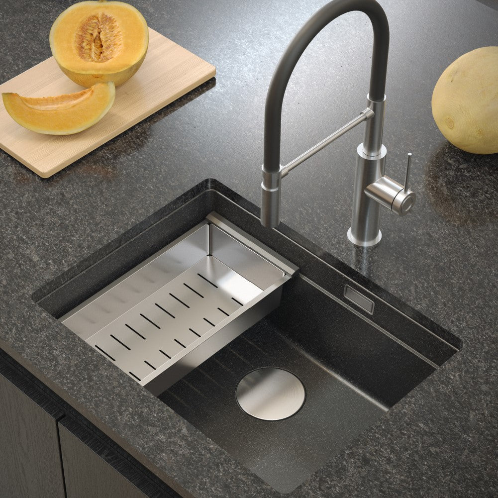 Quadron Logan 100 Black Diamond, undermount sink