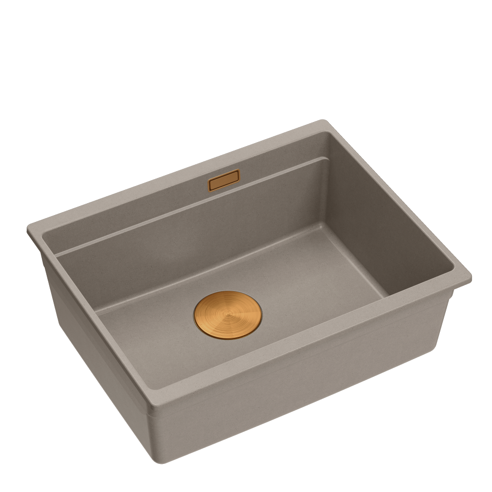 Quadron Logan 100 Soft Taupe Mix & Match undermount sink
