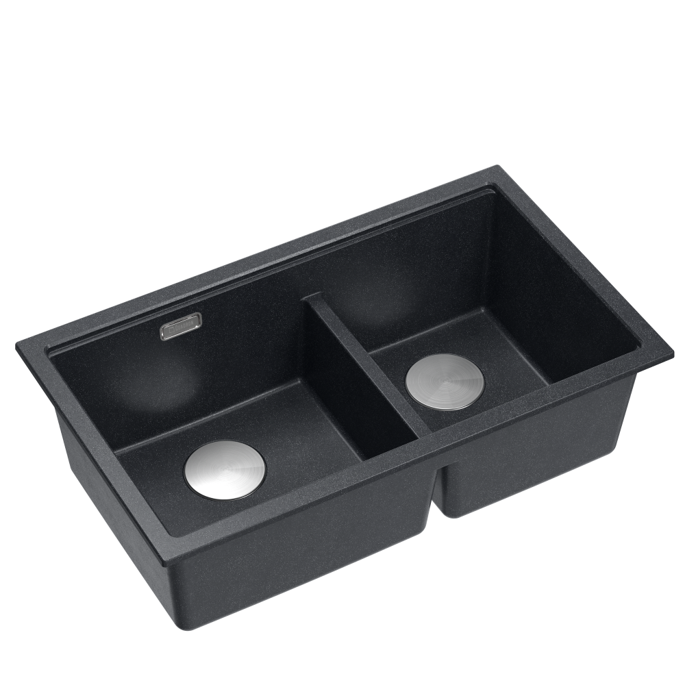 Quadron Logan 120 Black Diamond, topmount or undermount sink
