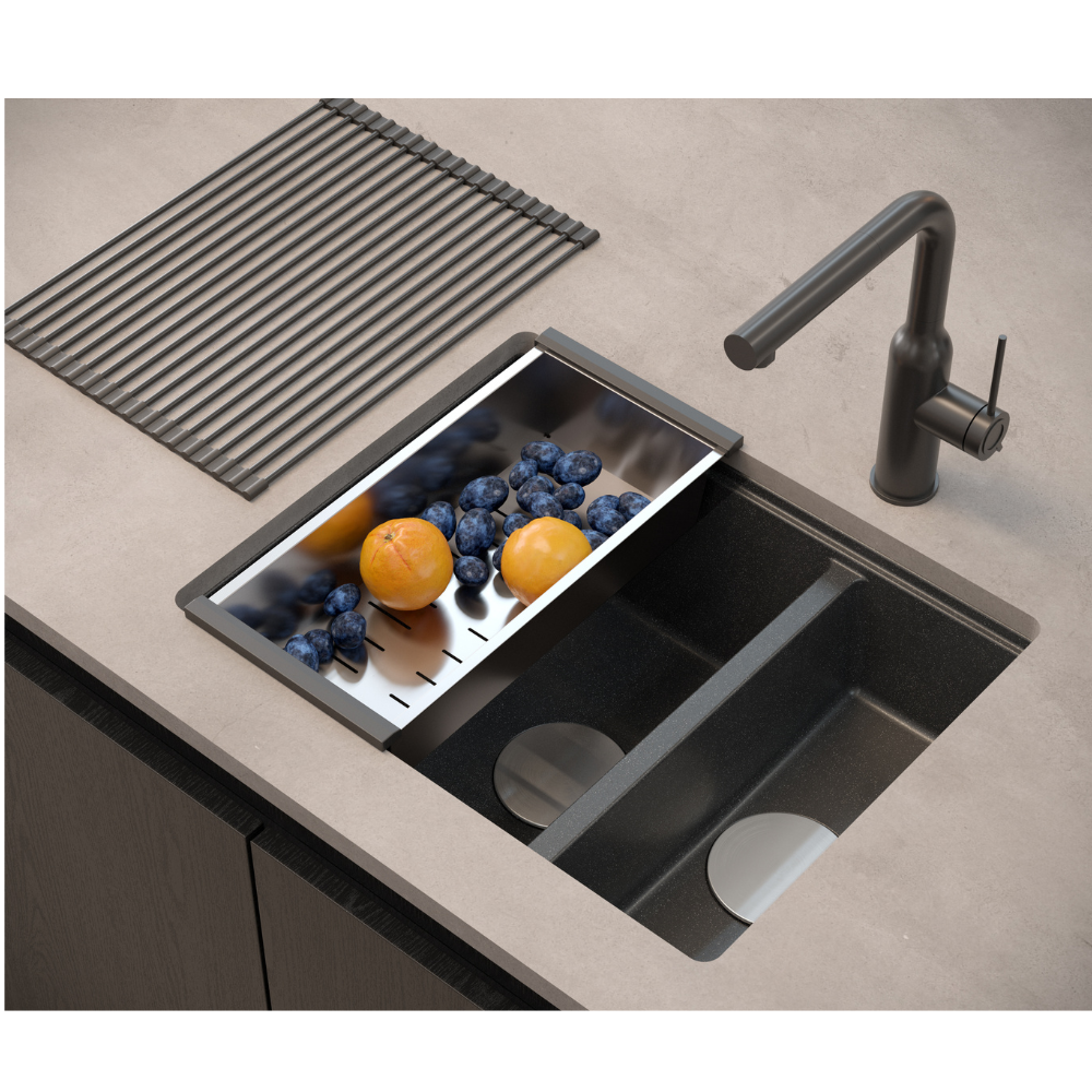 Quadron Logan 151 Black Diamond, topmount or undermount sink