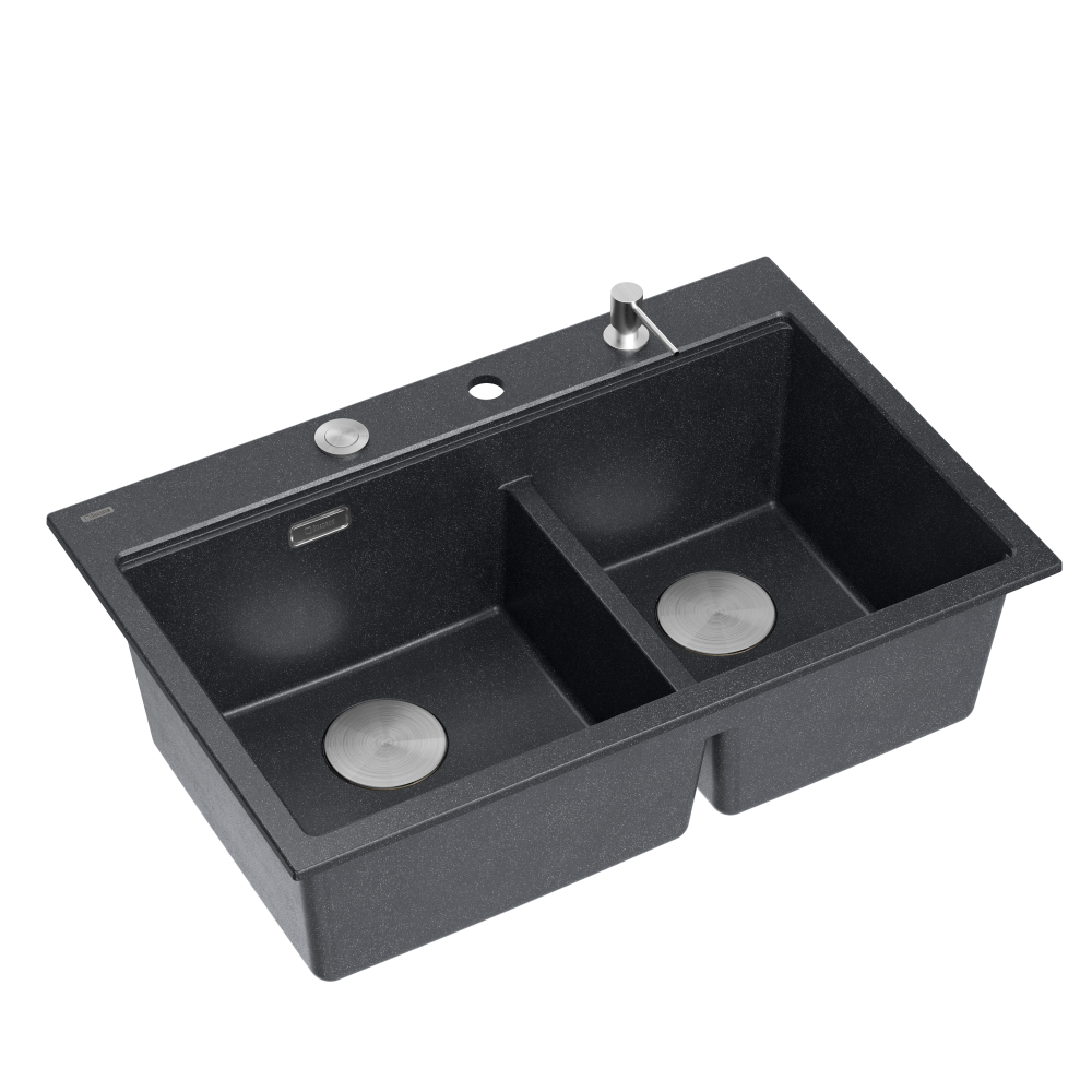 Quadron Marc 120 Black Diamond inset kitchen workstation