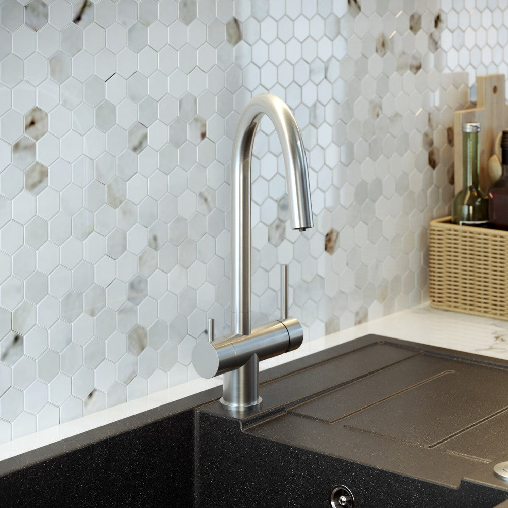 Quadron Caren 3-Way Filter Tap Steel