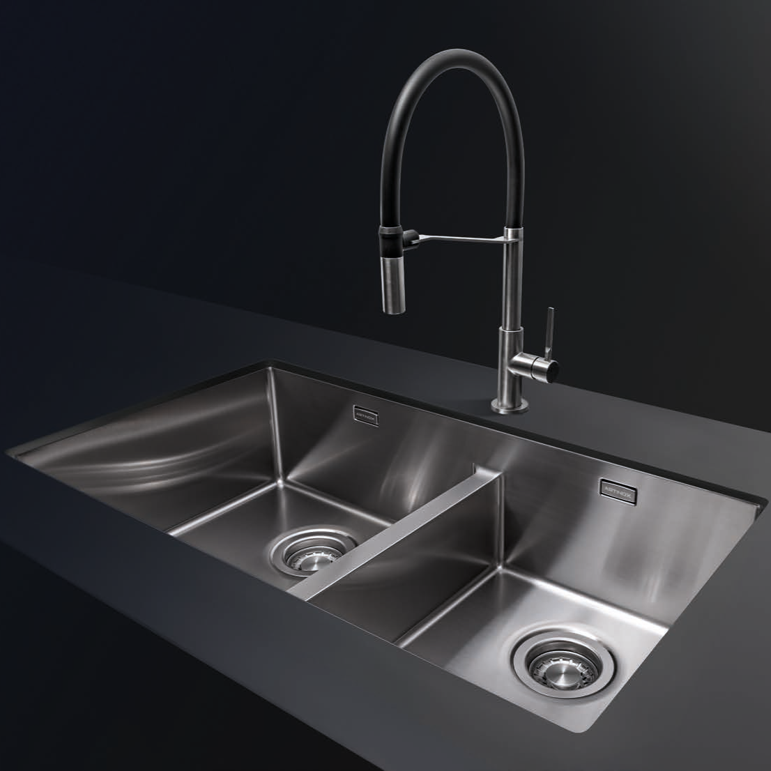 Artinox Mose SB81, topmount or undermount sink