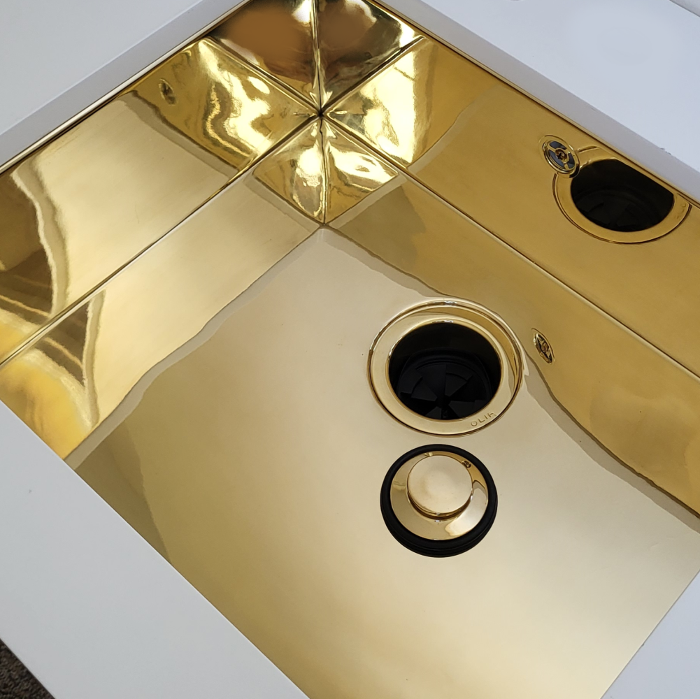 InSinkerator Evolution 750SR POLISHED VIRGIN BRASS food waste disposer
