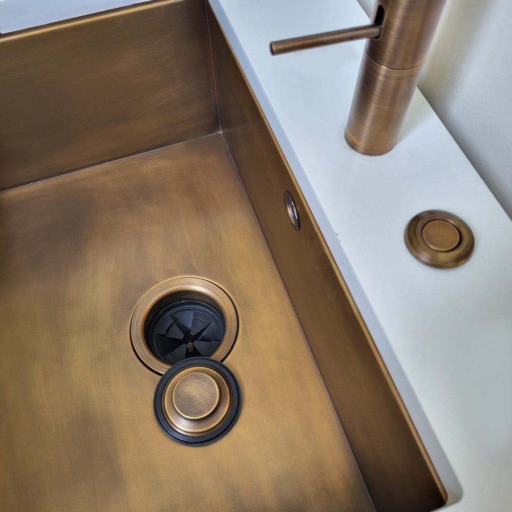 InSinkerator Evolution Plus 750SR PATINATED BRASS food waste disposer