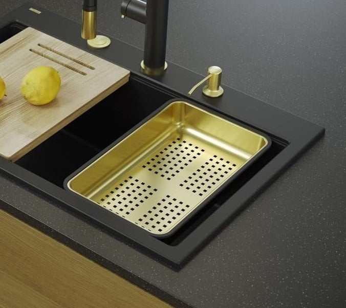 Quadron Colander Gold 380 x 230