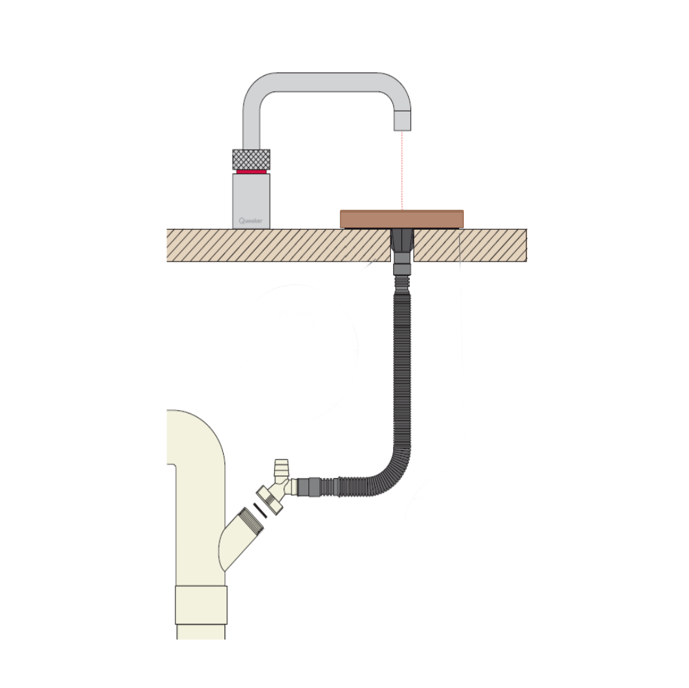 Quooker Drip Tray Patinated Brass