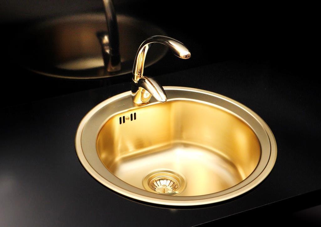 Alveus Monarch Form 30 Gold, inset sink - Olif