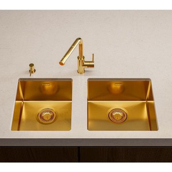 Alveus Monarch Quadrix 20 Bronze, flush/slim/undermount sink - Olif