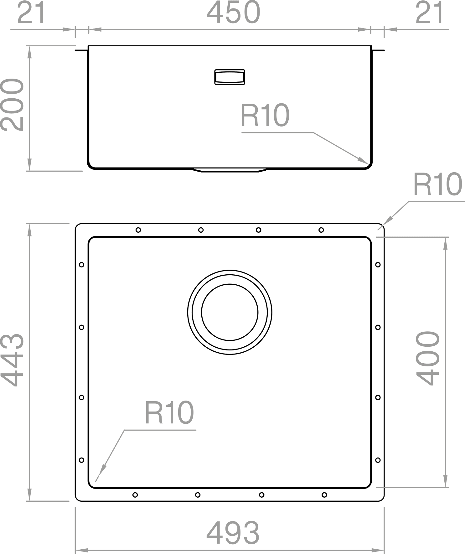 Artinox Linea 45 Zero-Edge kitchen sink - Olif