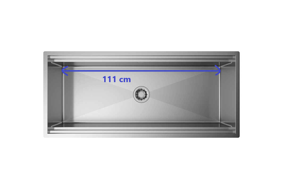 Artinox Planum 111 XL, top or under-mount multi-level sink - Olif