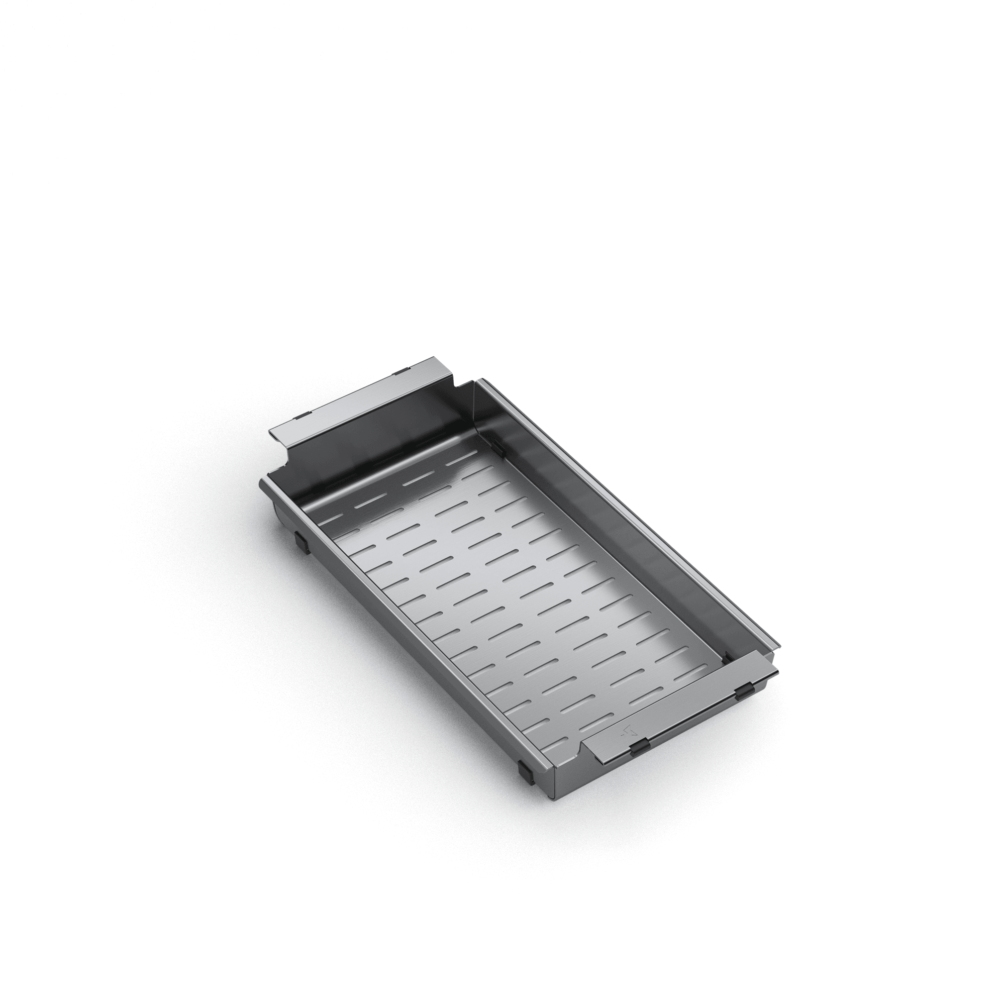 Colander strainer for kitchen sink perforated Titanium