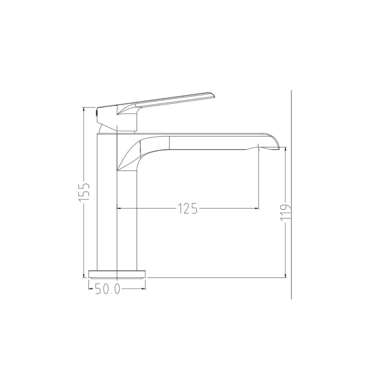 Blitz Viva 1701 basin mixer tap - Olif