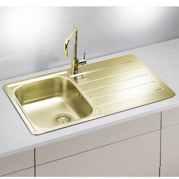 Alveus Monarch Line 20 Gold, inset sink