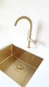 Forte Brass/Gold, kitchen mixer tap - Olif