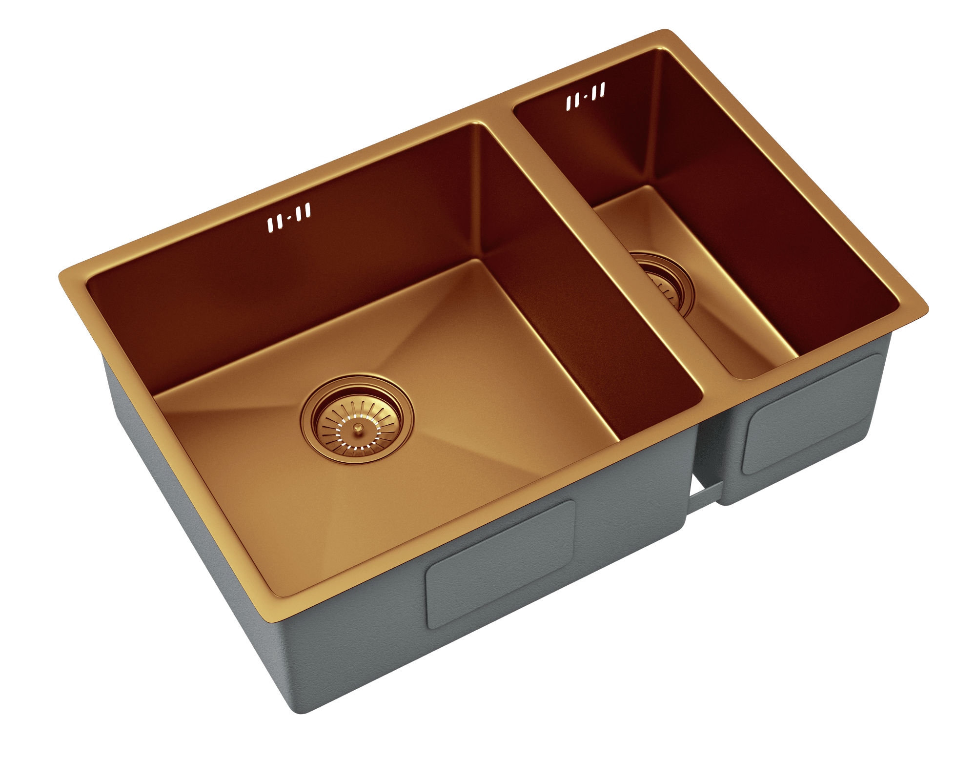 Nano 1.5 Bowl Copper Topmount or Undermount kitchen sink - Olif