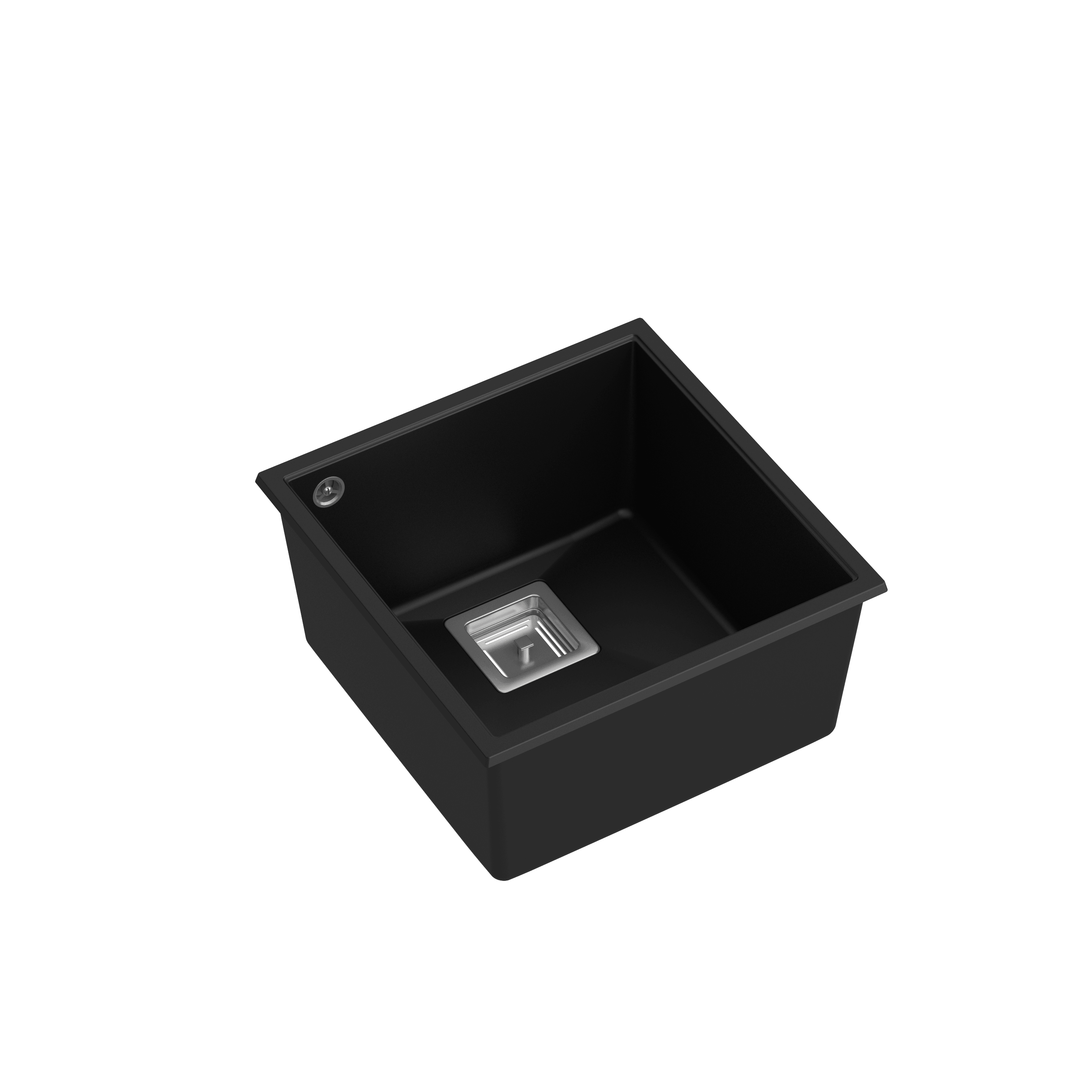 Quadron David 40 Pure Black, topmount or undermount sink - Olif