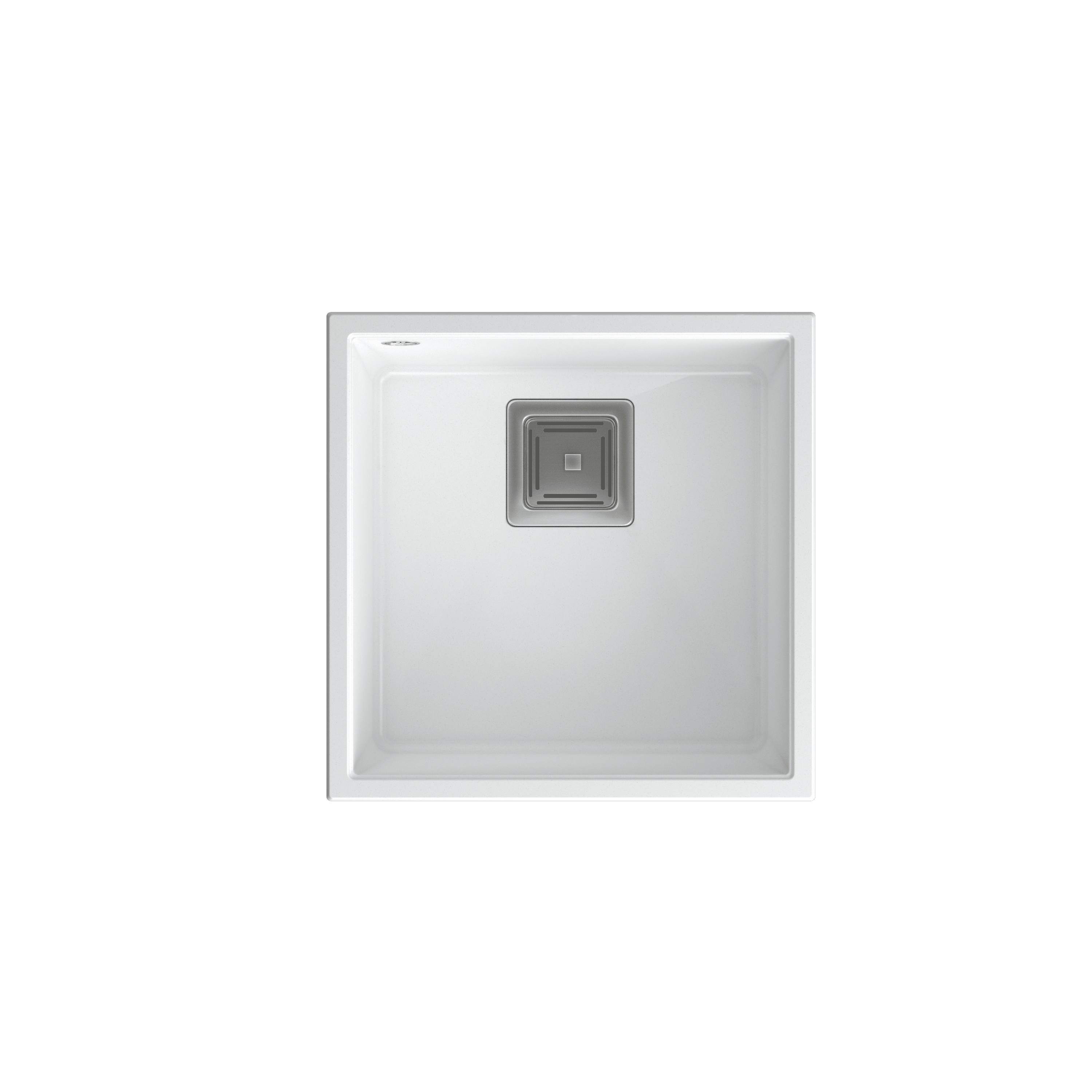 Quadron David 40 White, topmount or undermount sink - Olif
