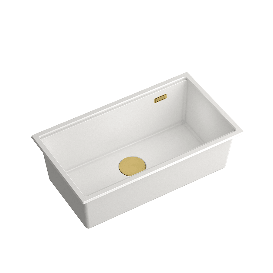 Quadron Logan 110 White Mix & Match, topmount or undermount sink - Olif