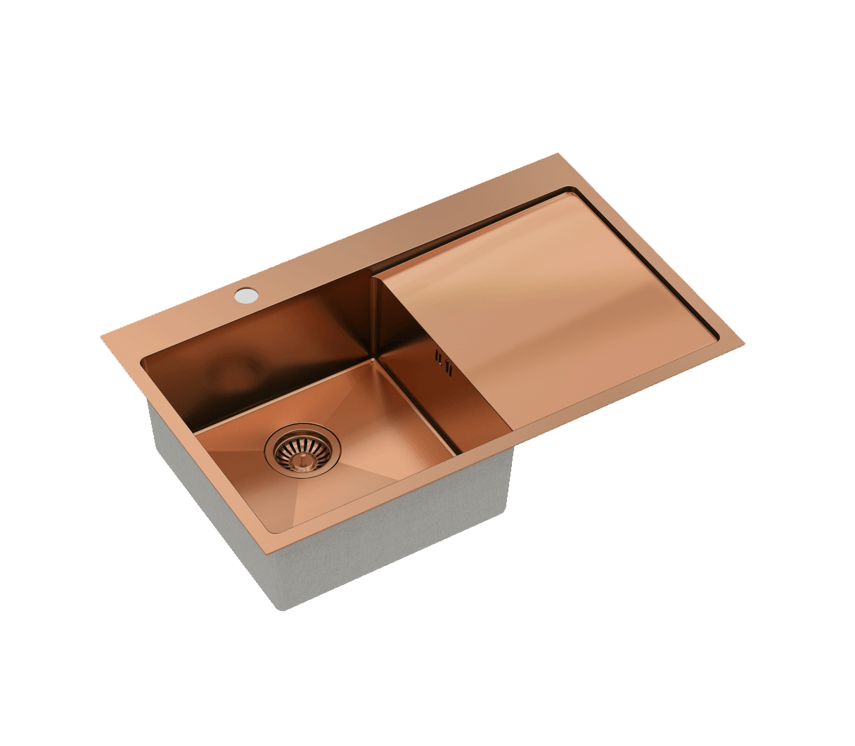 Quadron Russel 111 Copper, PVD Nano kitchen sink - Olif