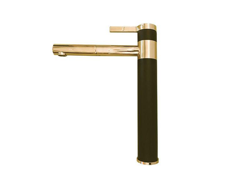 Zina Matte Black and Bronze, kitchen mixer tap, Monarch collection - Olif