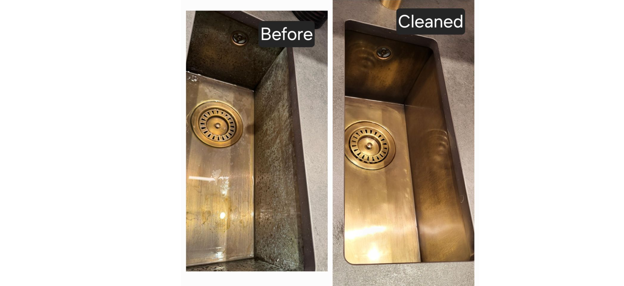 How to manage the colour of Patinated Brass sinks