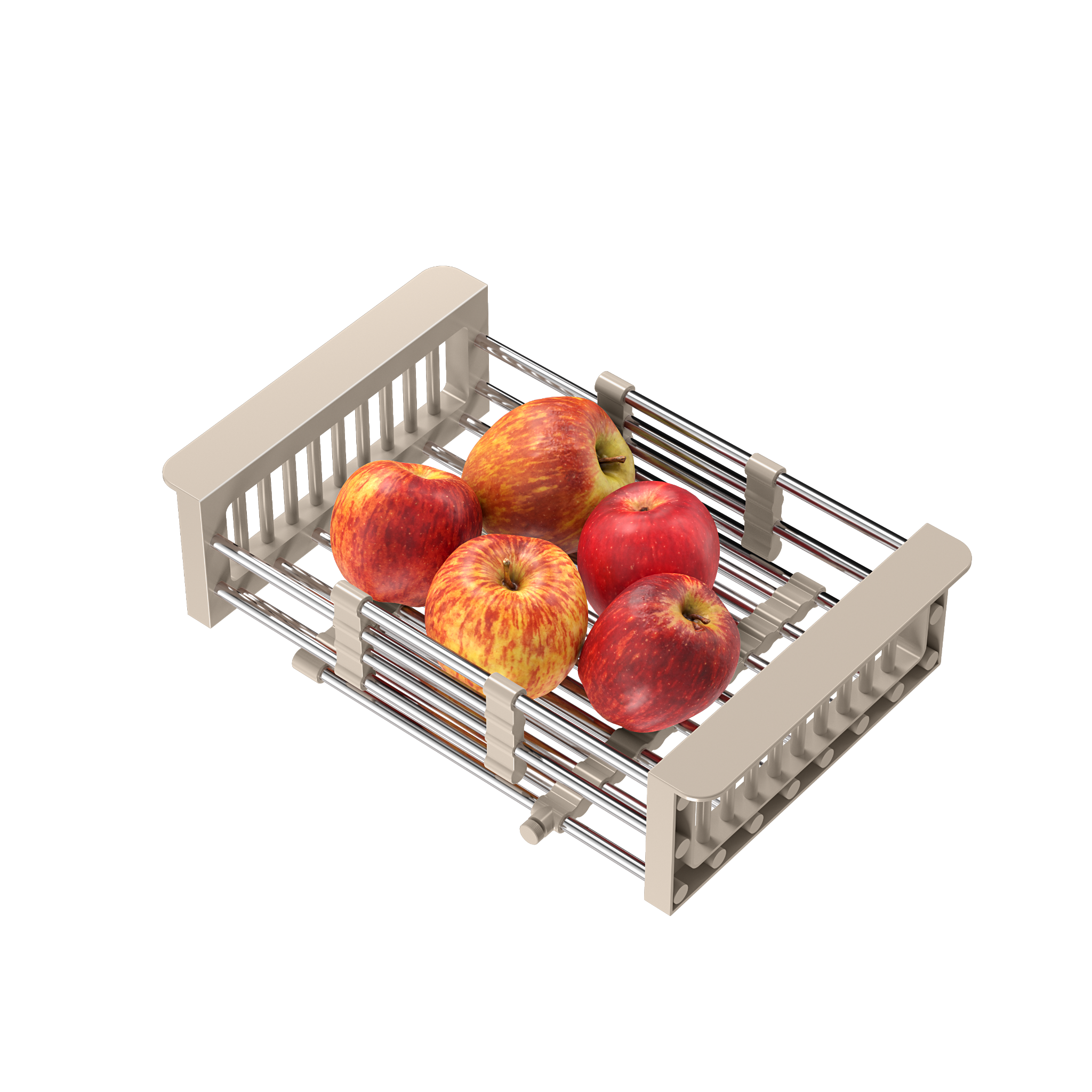 Quadron Extendable Basket Beige 30-44x22