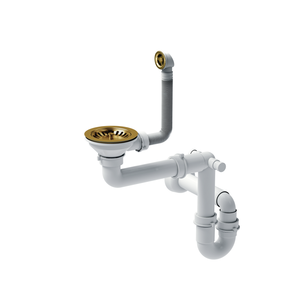 Quadron Nano GOLD PVD (stable) Single Plumbing Kit