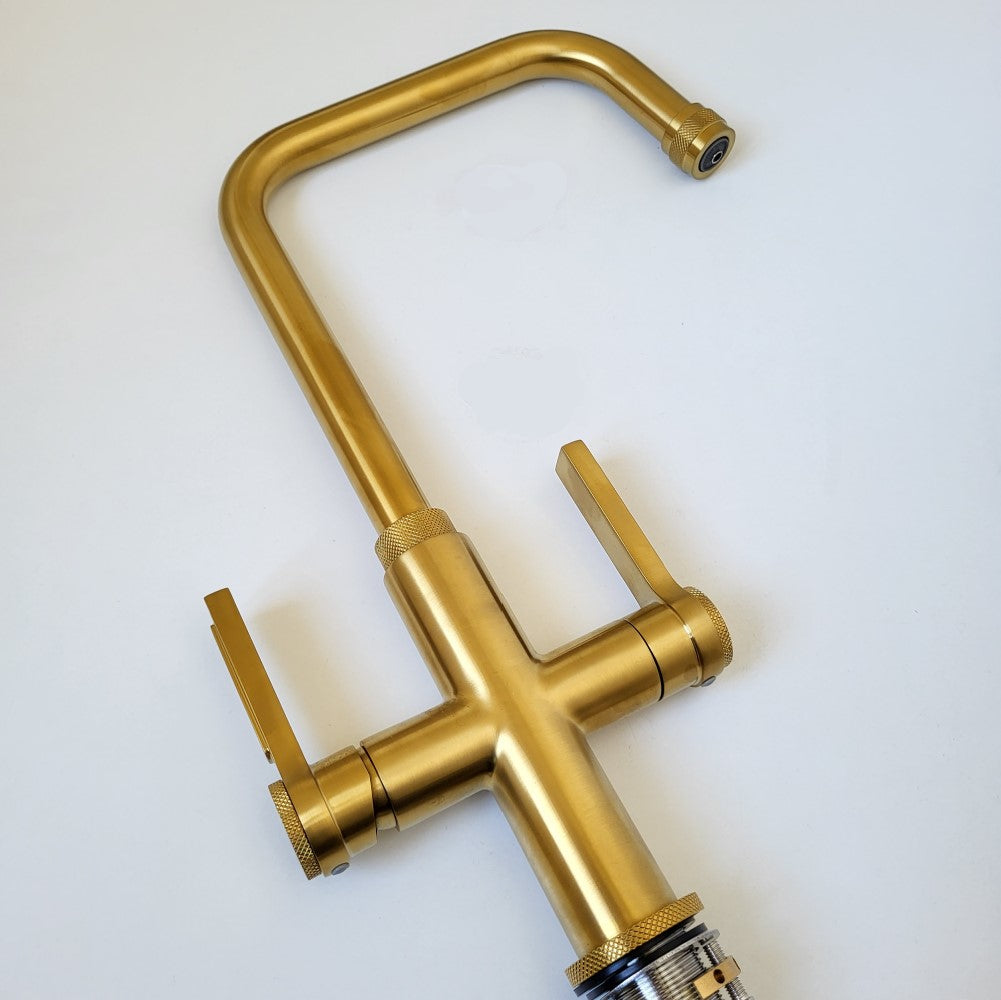 Olif Robusto 3n1 Instant Hot Water tap Gold, with boiler and filter