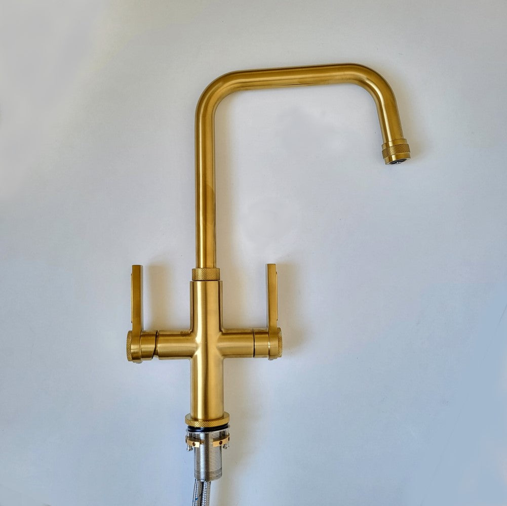 Olif Robusto 3n1 Instant Hot Water tap Gold, with boiler and filter