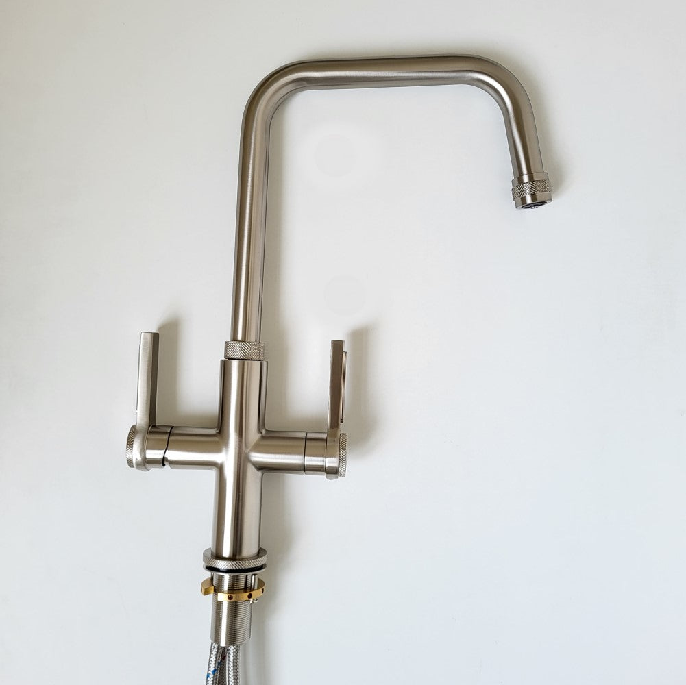 Olif Robusto 3n1 Instant Hot Water tap Brushed Nickel, with boiler