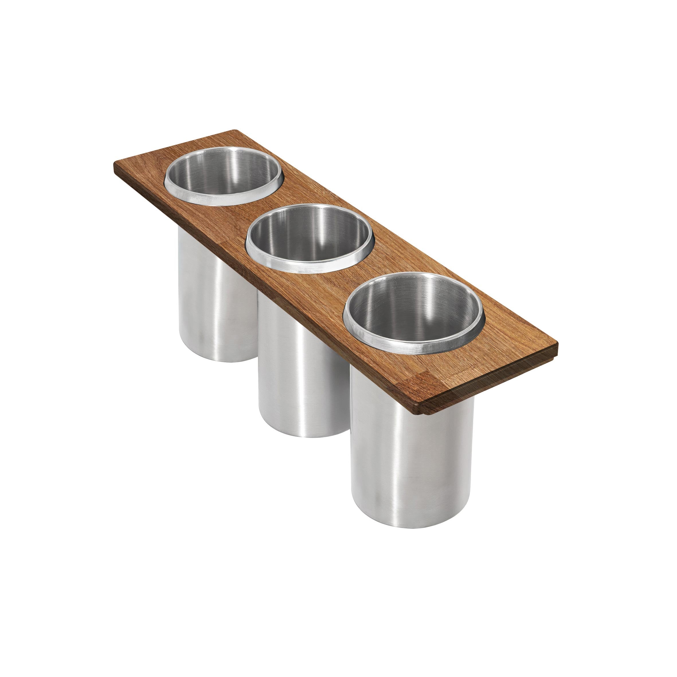 Artinox Planum Bottle Holder Set, Oak Wood - 7
