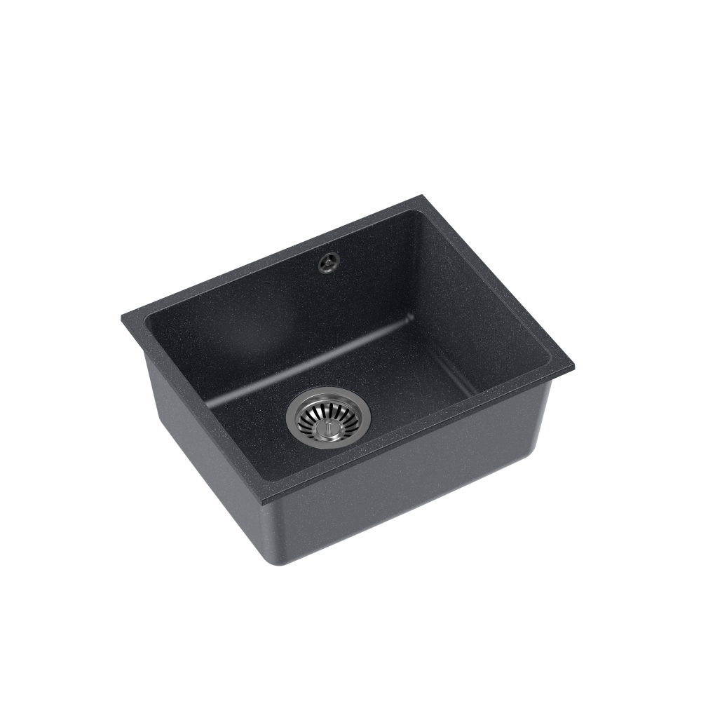 Quadron Alec 40 Black Dotted GraniteQ undermount kitchen sink