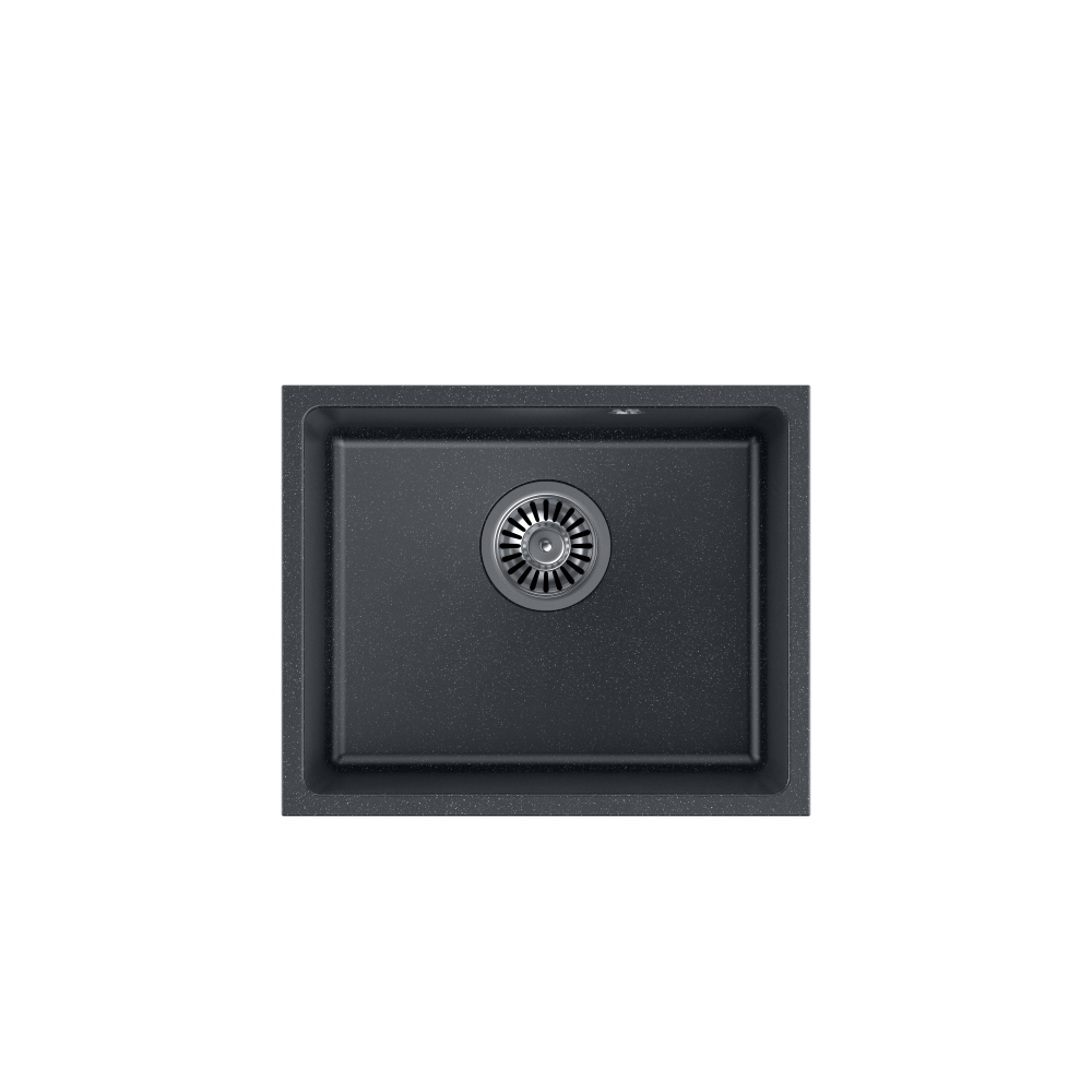 Quadron Alec 40 Black Dotted GraniteQ undermount kitchen sink