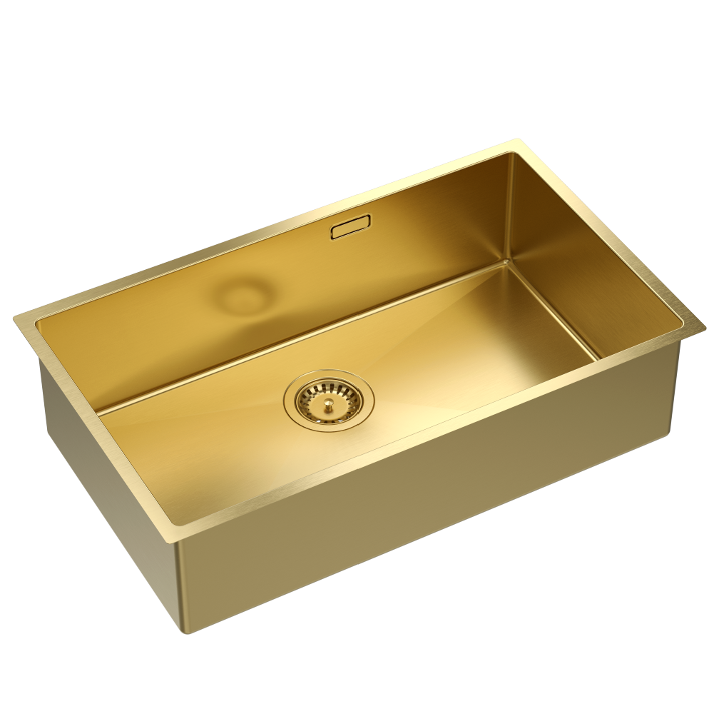 Quadron Anthony 80 Gold, PVD Nano kitchen sink