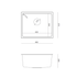 Quadron Alec 40 White Patinated Brass, undermount kitchen sink