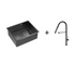 Quadron Anthony 60 Graphite, PVD Nano kitchen sink