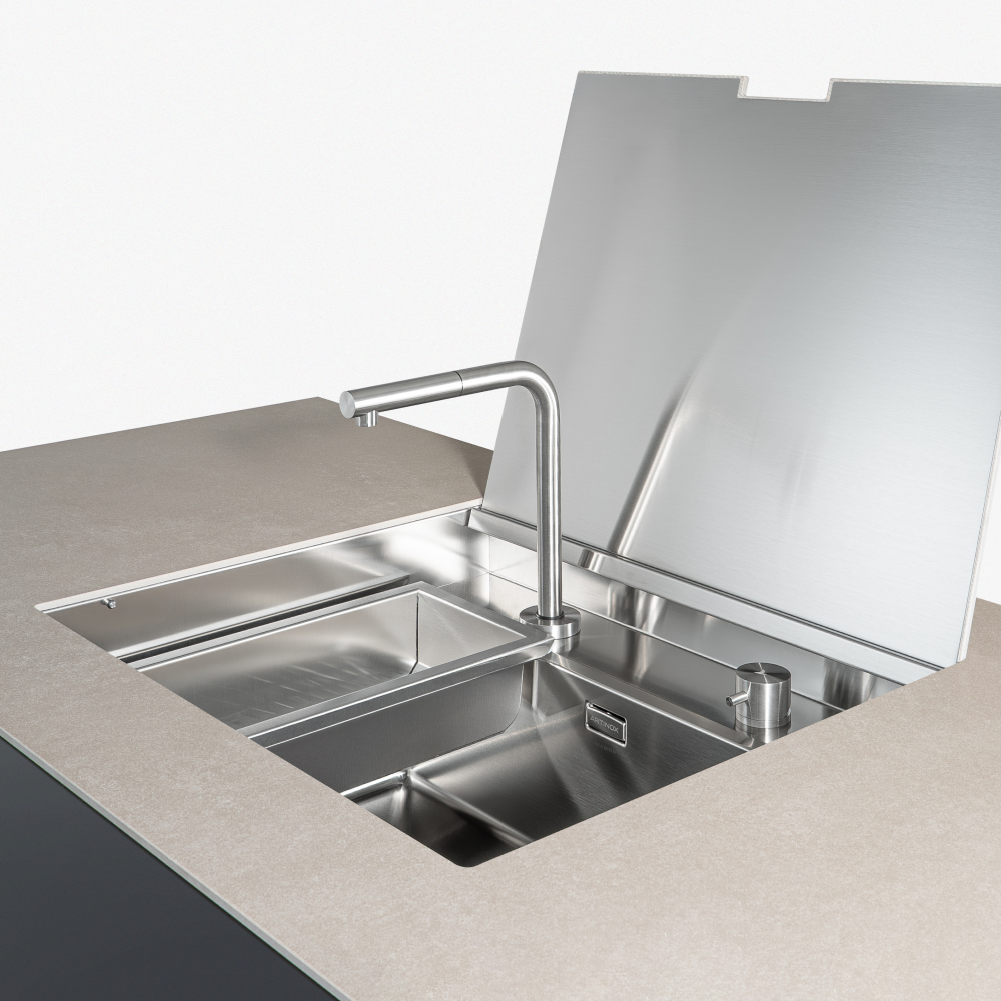 Artinox Circle Outdoor retractable pull out kitchen tap