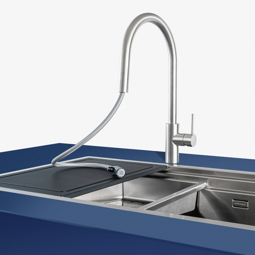 Artinox Therion Outdoor Pull-out kitchen tap with Jet