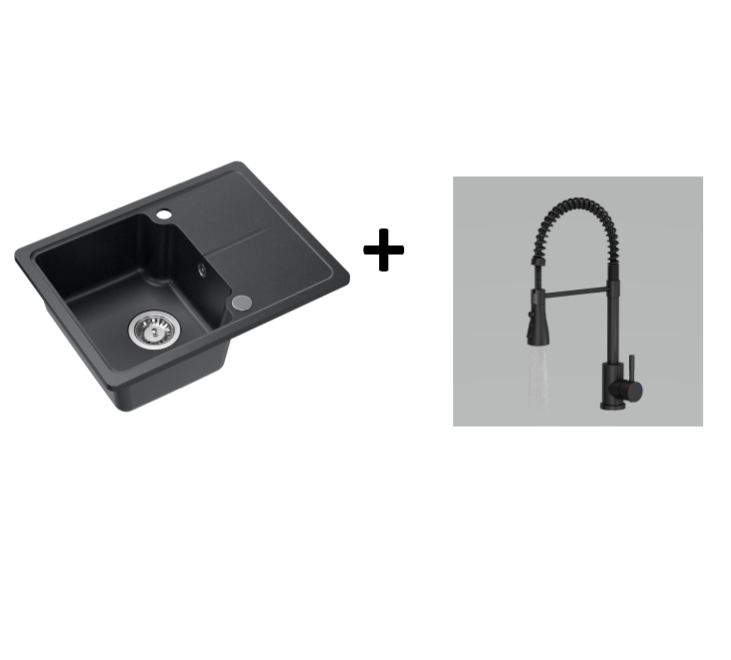 Quadron Baby Johnny Black Diamond sink
