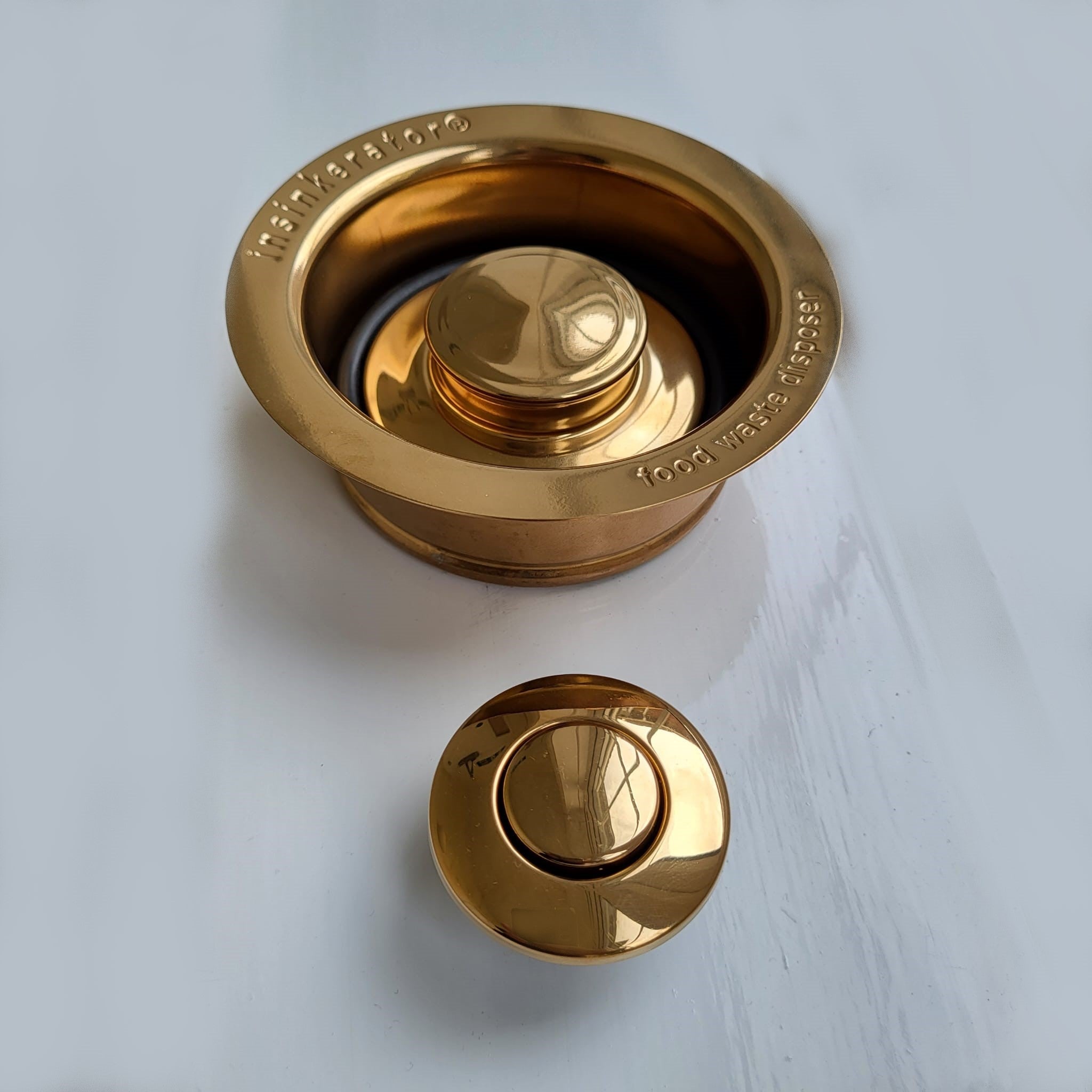 InSinkerator Flange, Stopper & Airswitch BRONZE finish