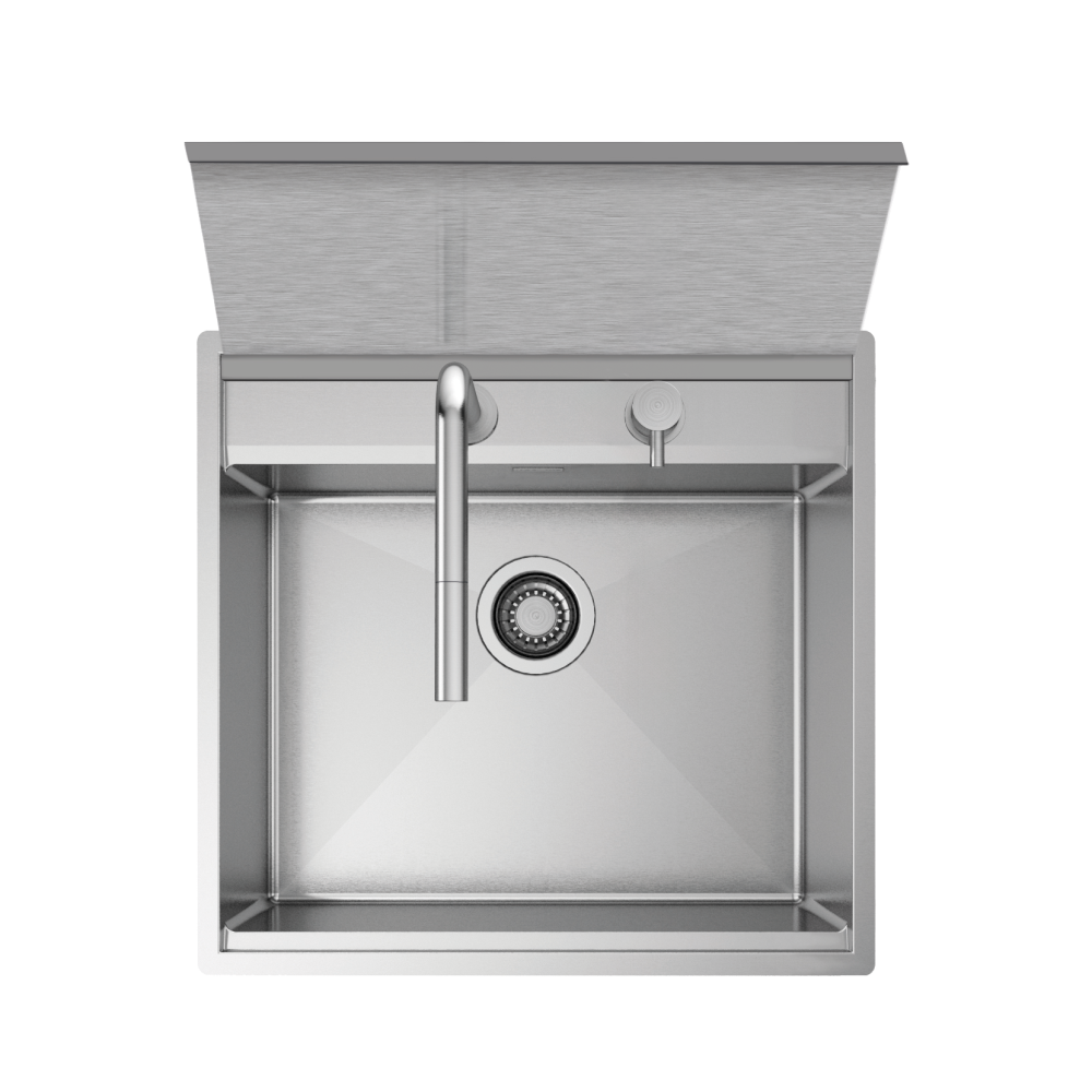 Artinox Startac Marina 55, outdoor kitchen sink with cover