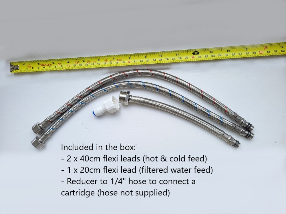 Quadron Caren 3-Way Filter Tap Pure Gold, stainless steel