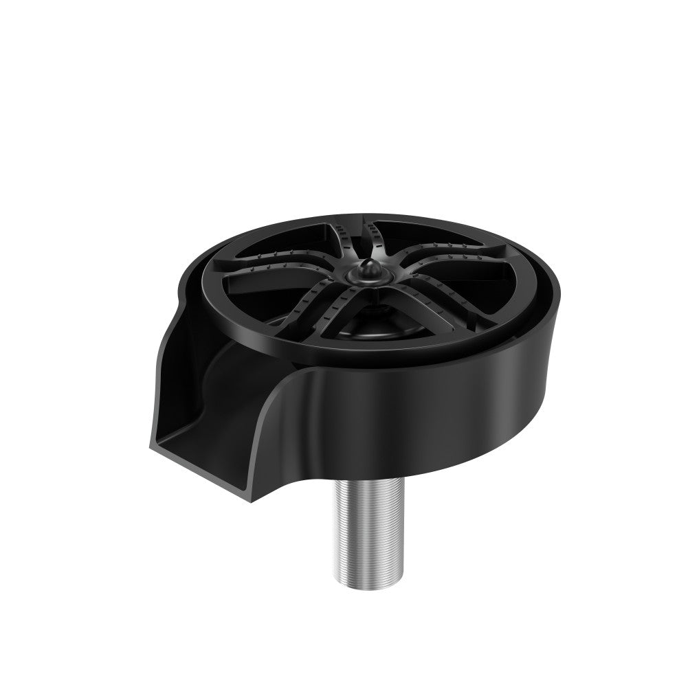 Quadron ClassicWash Glass Rinser Black with Pull-out Spray