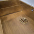 Olif Crudo 20+50 Patinated Brass kitchen sink, undermount or topmount