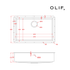 Olif Crudo 65 Cladded Patinated Brass Kitchen Sink