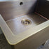 Olif Crudo 60 Belfast Patinated Brass kitchen sink, single