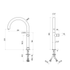 Artinox Eidos Outdoor kitchen mixer tap