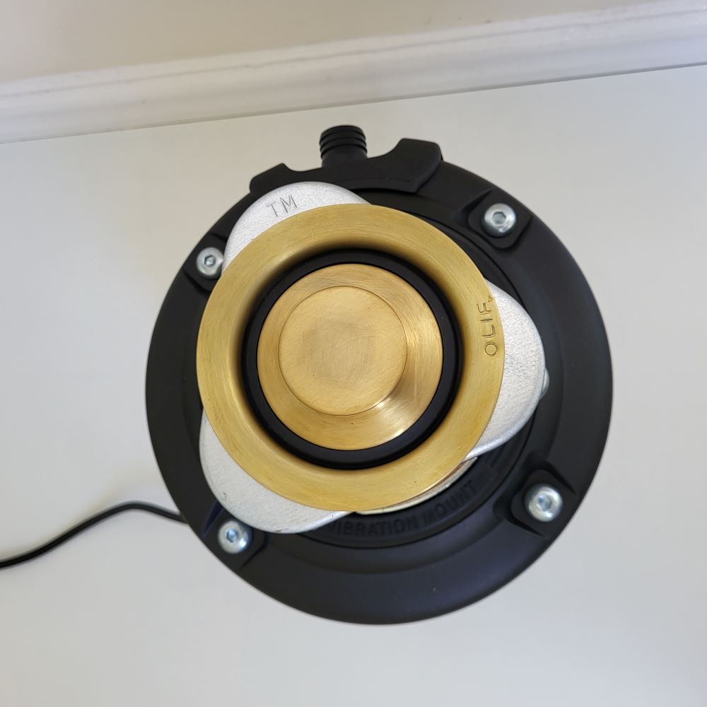 InSinkerator Flange, Stopper, Air-switch Matte Virgin brass (E750, E1000)